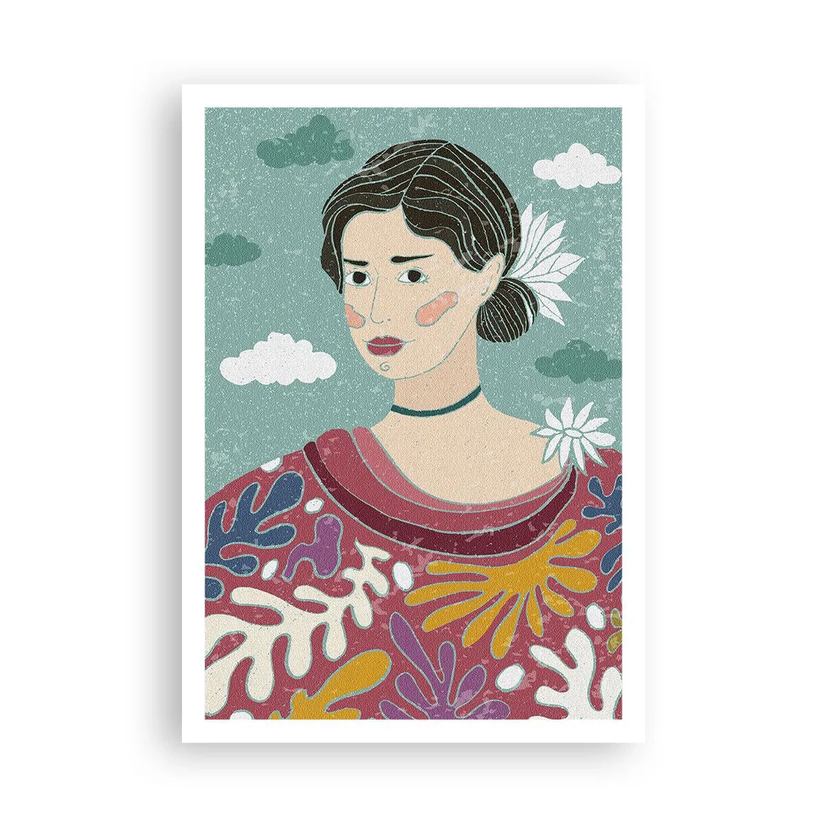 Poster - Con la malinconia nello sguardo - 70x100 cm