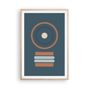 Poster in cornice rovere chiaro - L'essenza delle cose - 61x91 cm