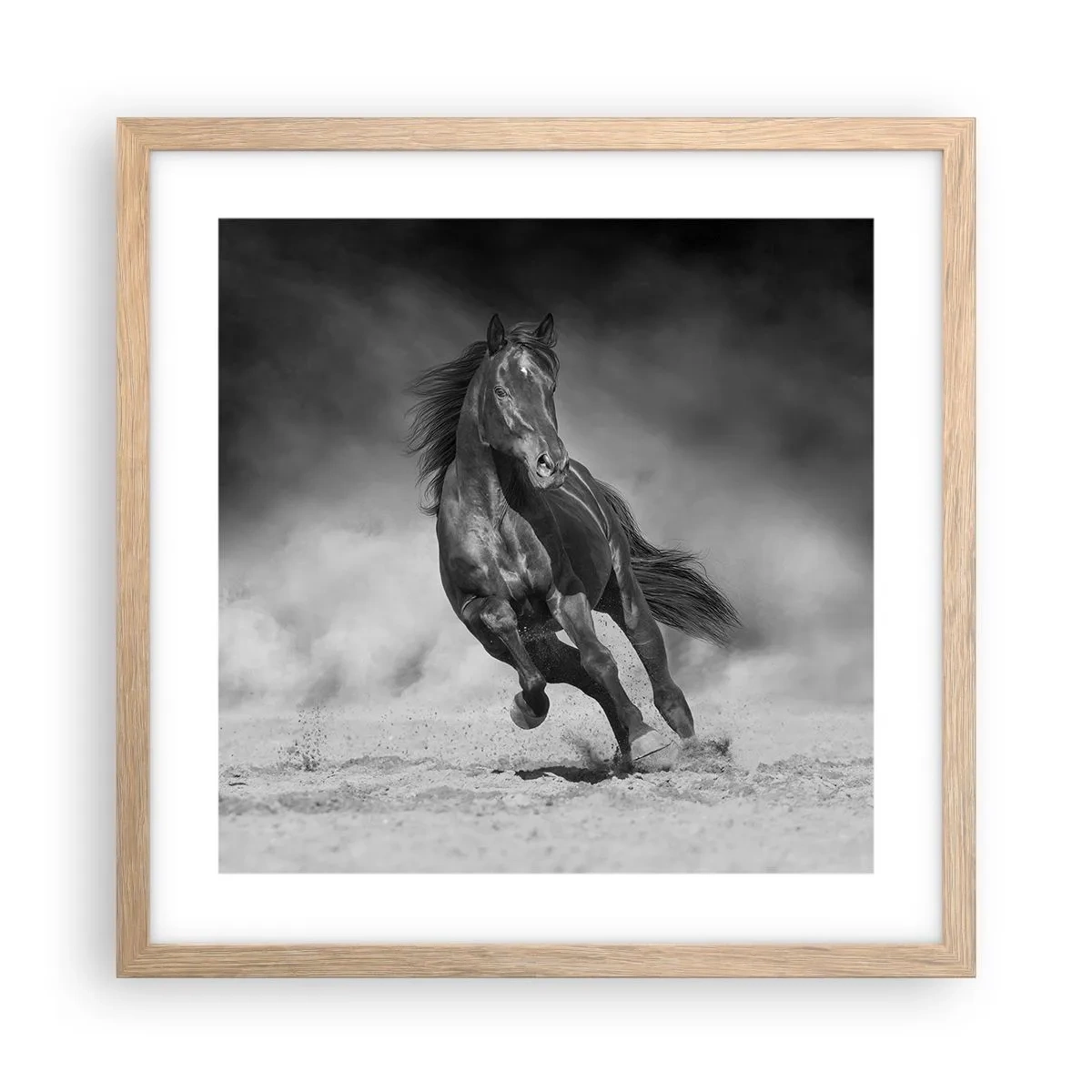 Poster in cornice rovere chiaro - Degno dell'emiro - 40x40 cm