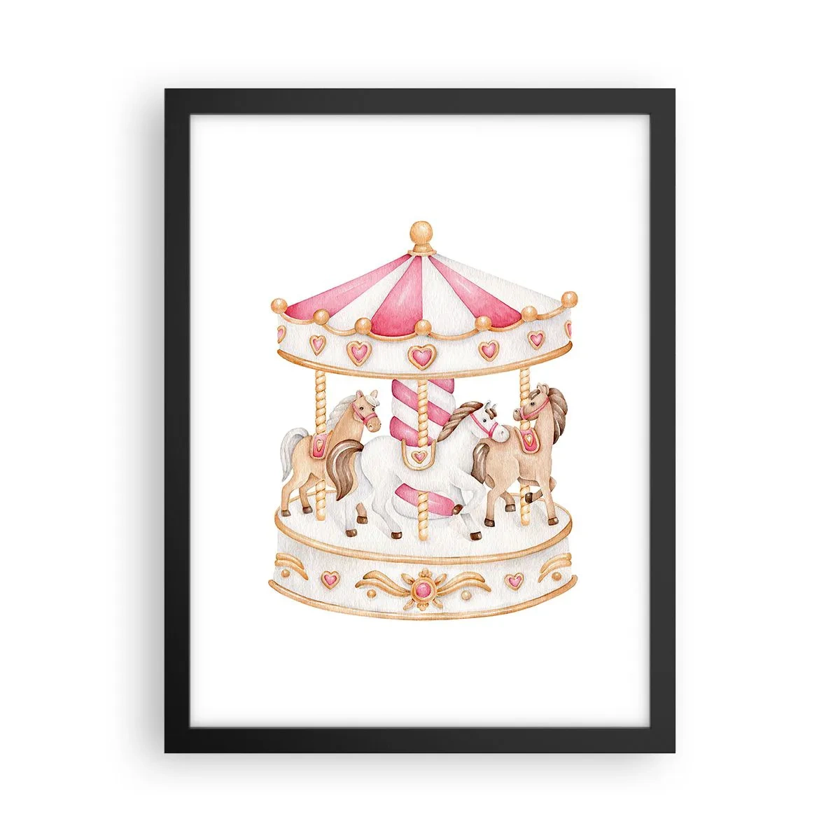 Poster in cornice nera - Il dolce mondo dell'infanzia - 30x40 cm