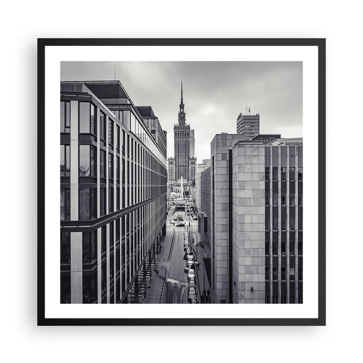 Poster in cornice nera - La valle di Varsavia - 60x60 cm