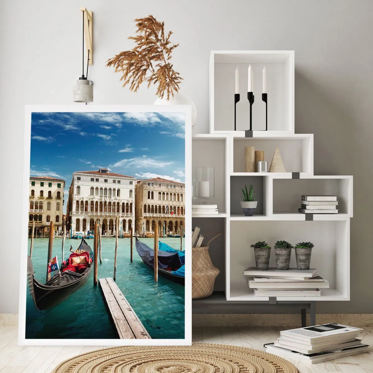 Poster - Palazzi nel blu - 30x40 cm
