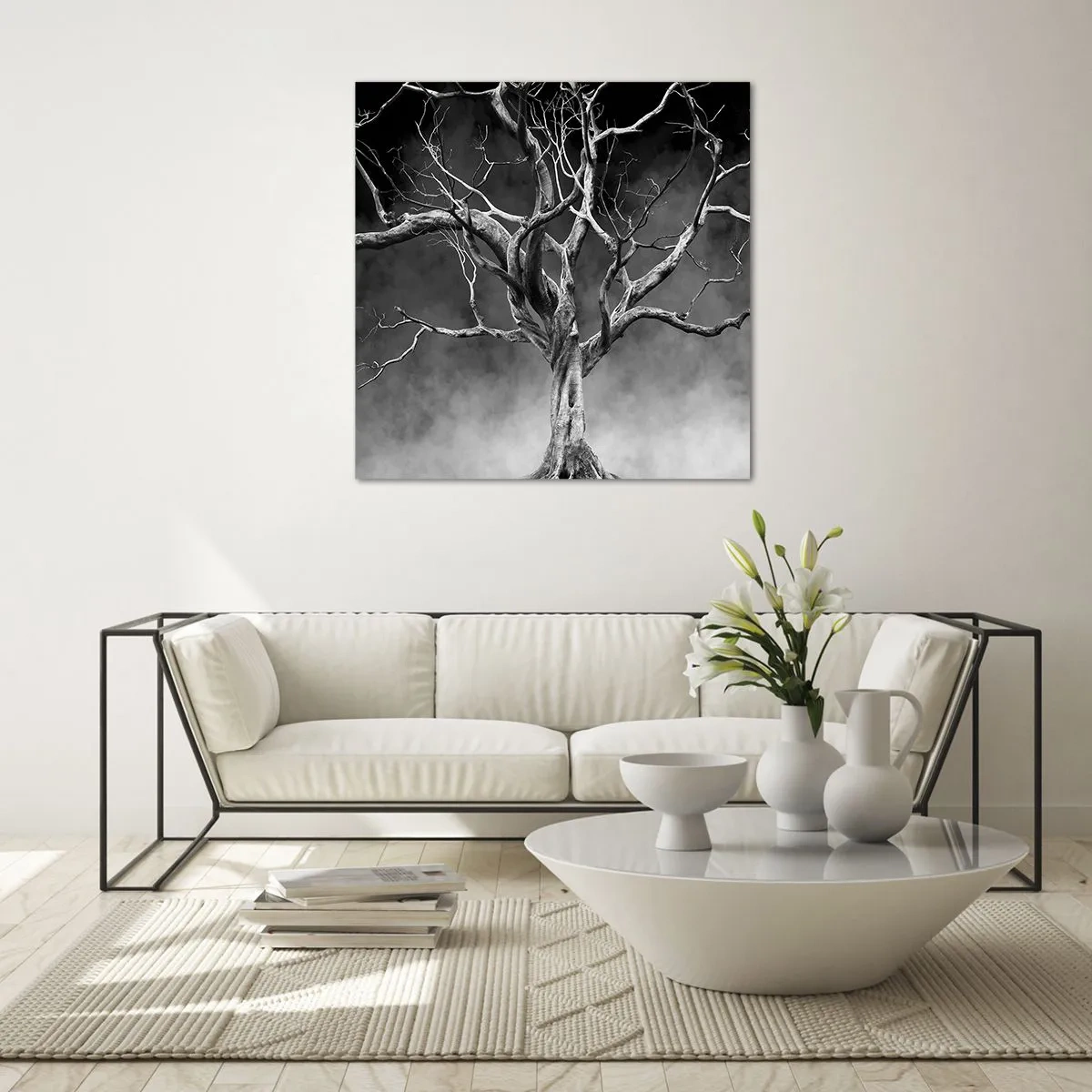 Quadro su vetro - Primordiale e sacro - 70x70 cm