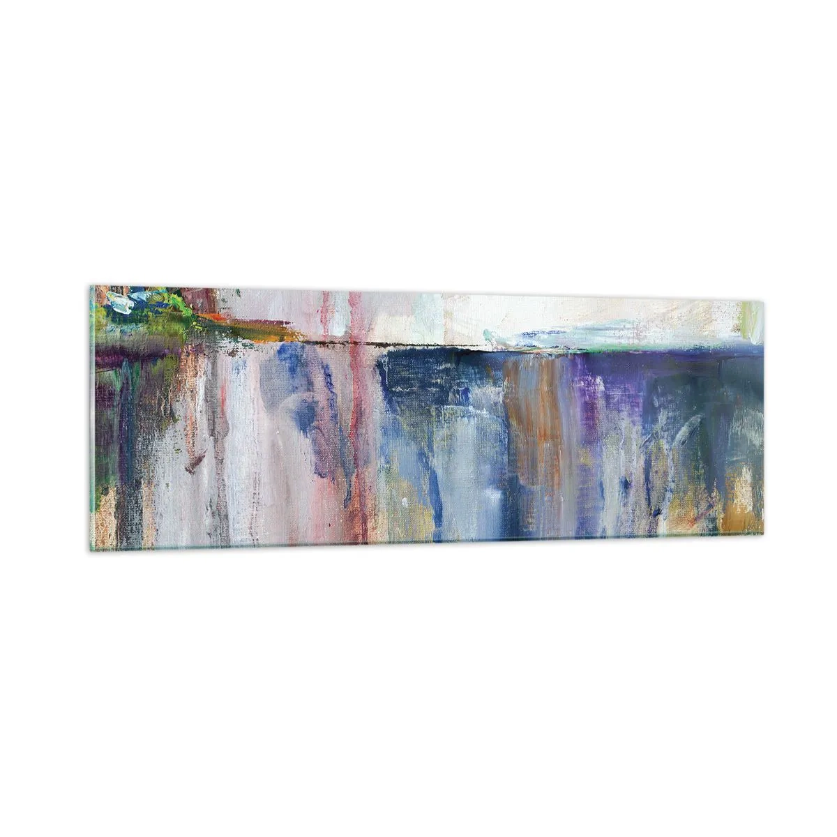 Quadro su vetro - Impressioni e suggestioni colorate - 90x30 cm