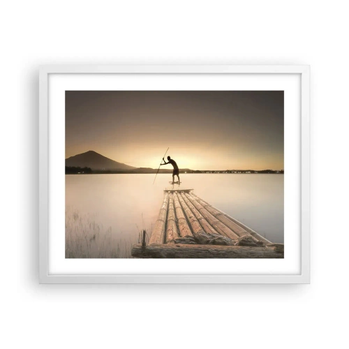 Poster in cornice bianca - Prima del riposo - 50x40 cm