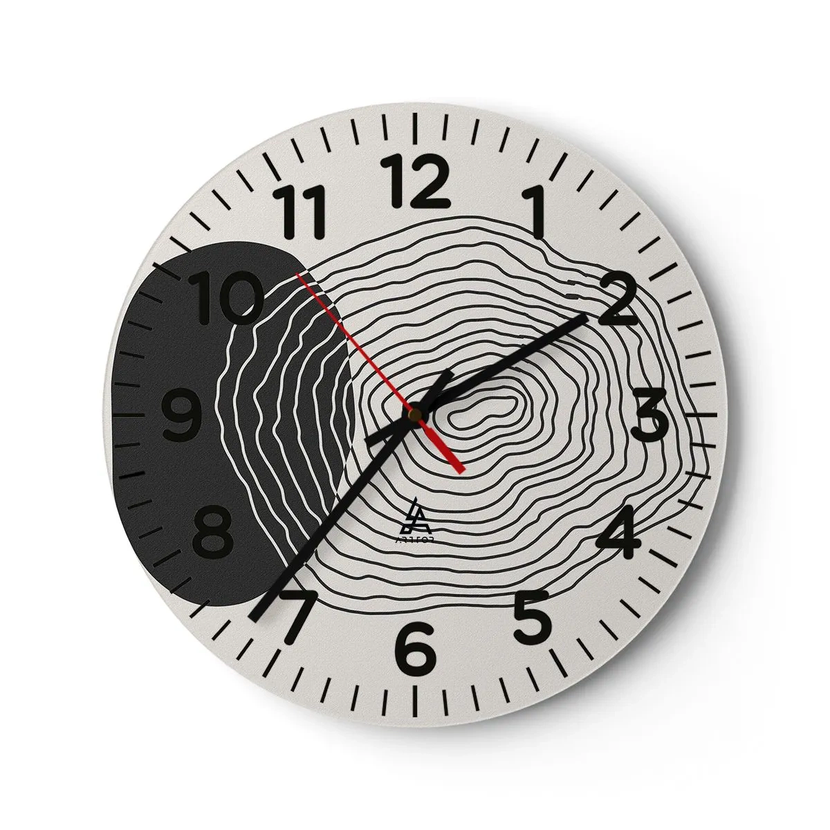 Orologio da parete - Orologio in Vetro - Durata e vibrazione - 30x30 cm