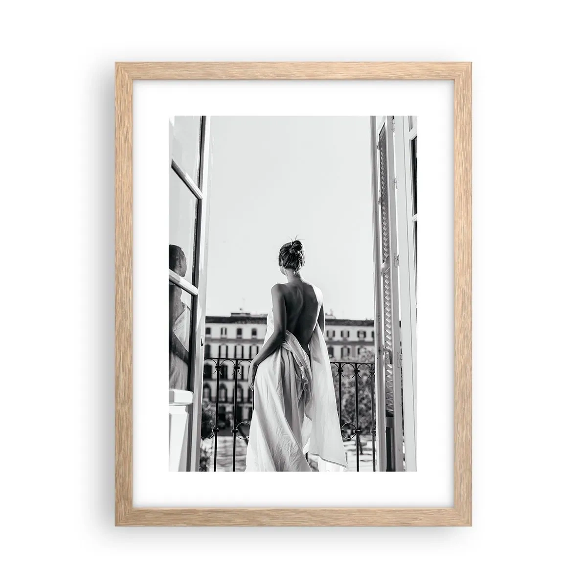 Poster in cornice rovere chiaro - Il risveglio dei sensi - 30x40 cm