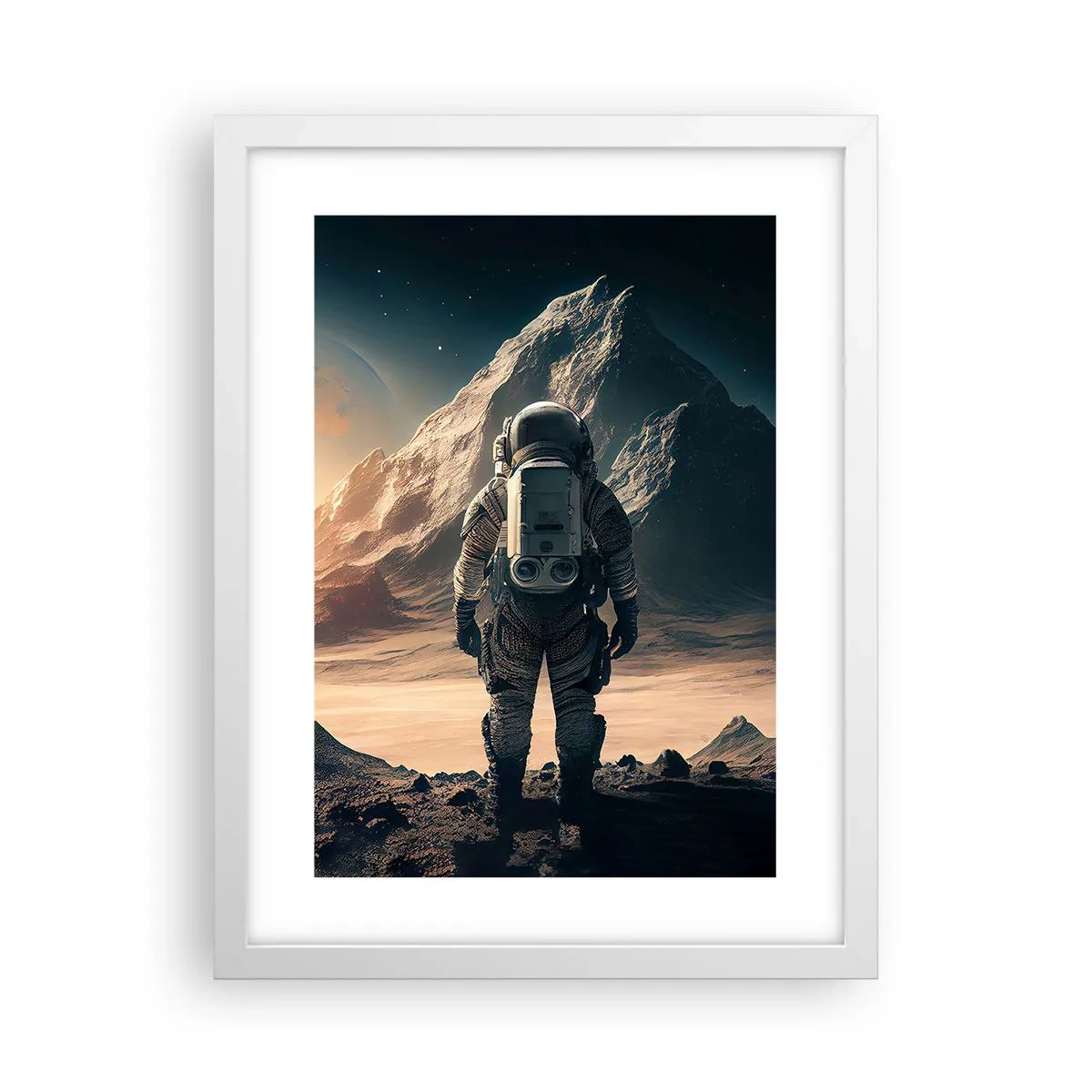 Poster in cornice bianca - Nuova sfida - 30x40 cm