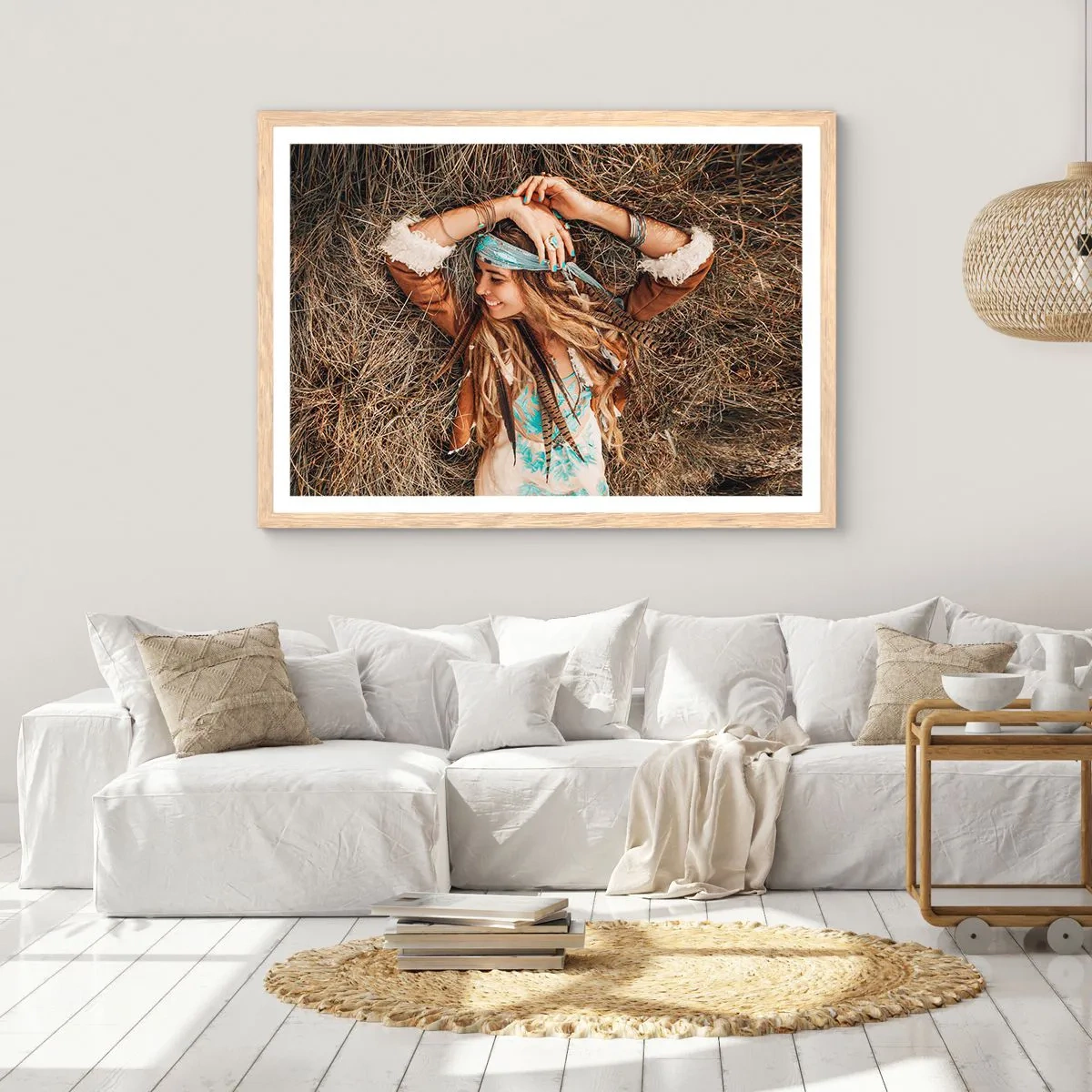 Poster in cornice rovere chiaro - Verso gli anni dell'amore - 40x30 cm