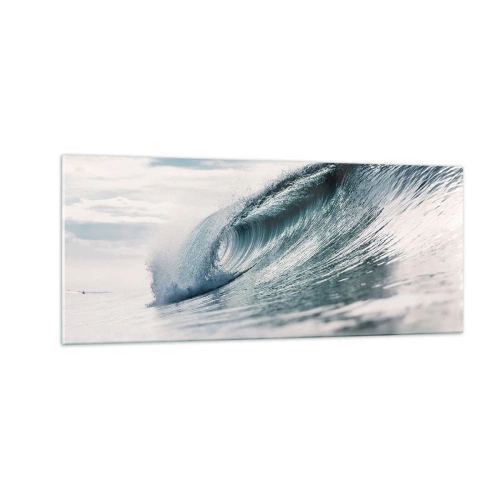 Quadro su vetro - Cima d'acqua - 100x40 cm