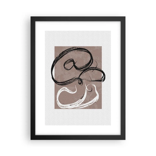 Poster in cornice nera - Composizione: alla ricerca della pienezza - 30x40 cm