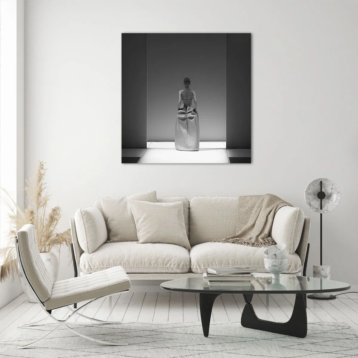 Quadro su vetro - Semplicità raffinata - 50x50 cm