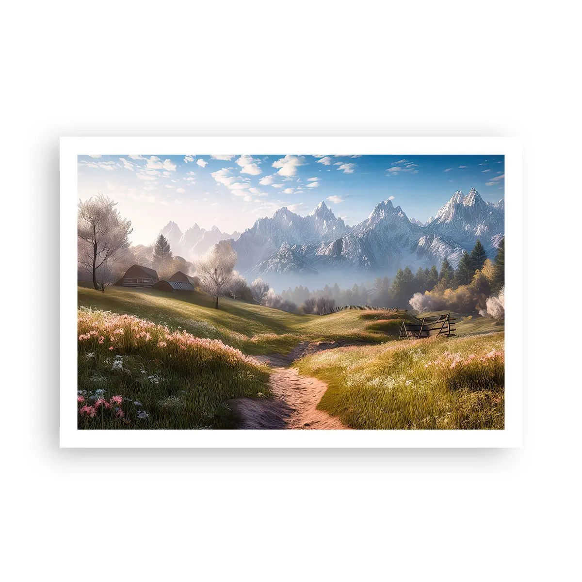 Poster - Valle idilliaca - 91x61 cm