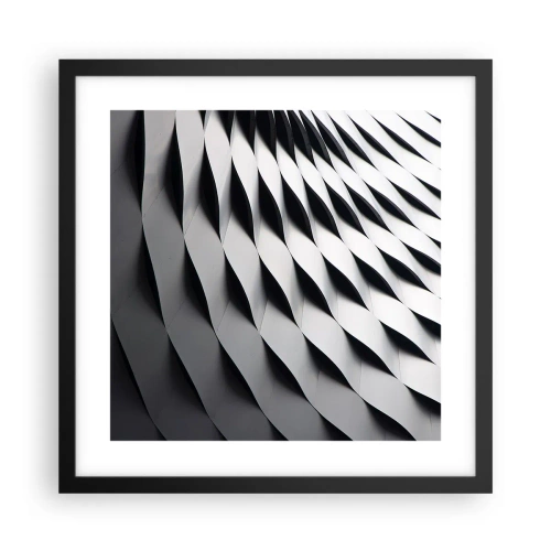 Poster in cornice nera - Sulla cresta dell'onda - 40x40 cm