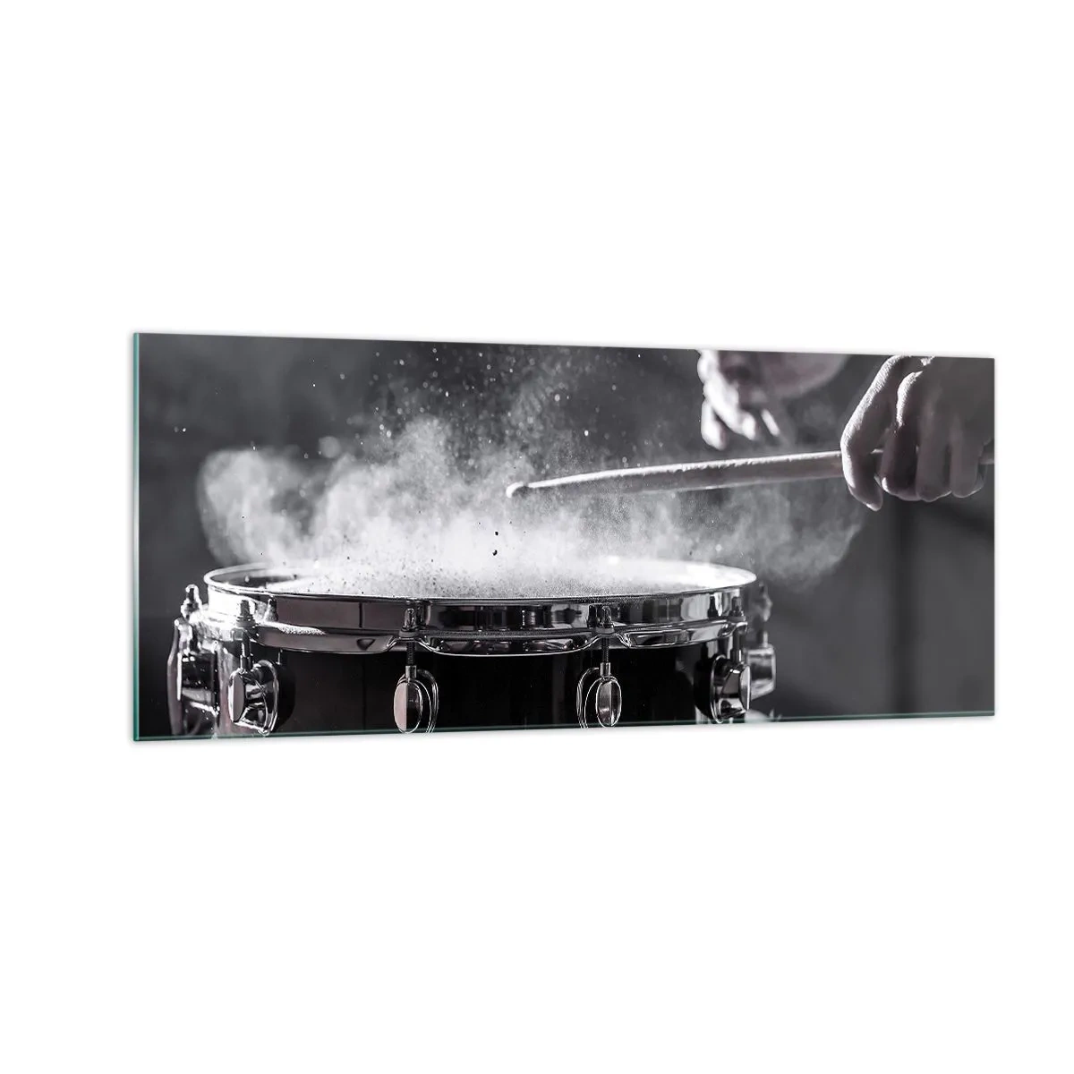 Quadro su vetro - Il polso della musica - 100x40 cm