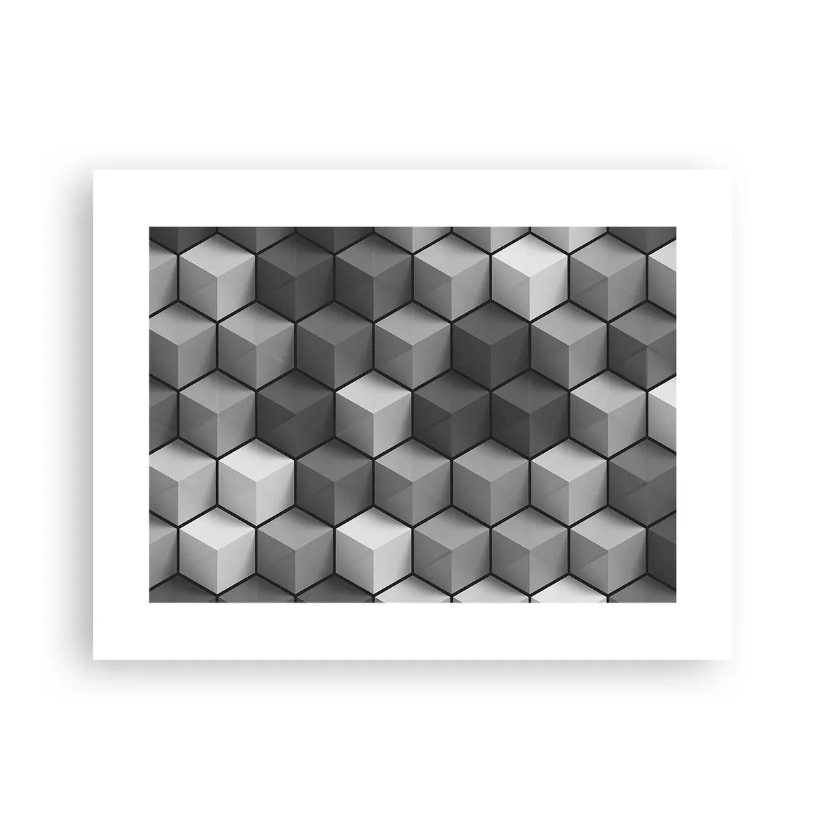 Poster - Puzzle cubista - 40x30 cm