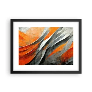 Poster in cornice nera - Caldo e freddo - 40x30 cm