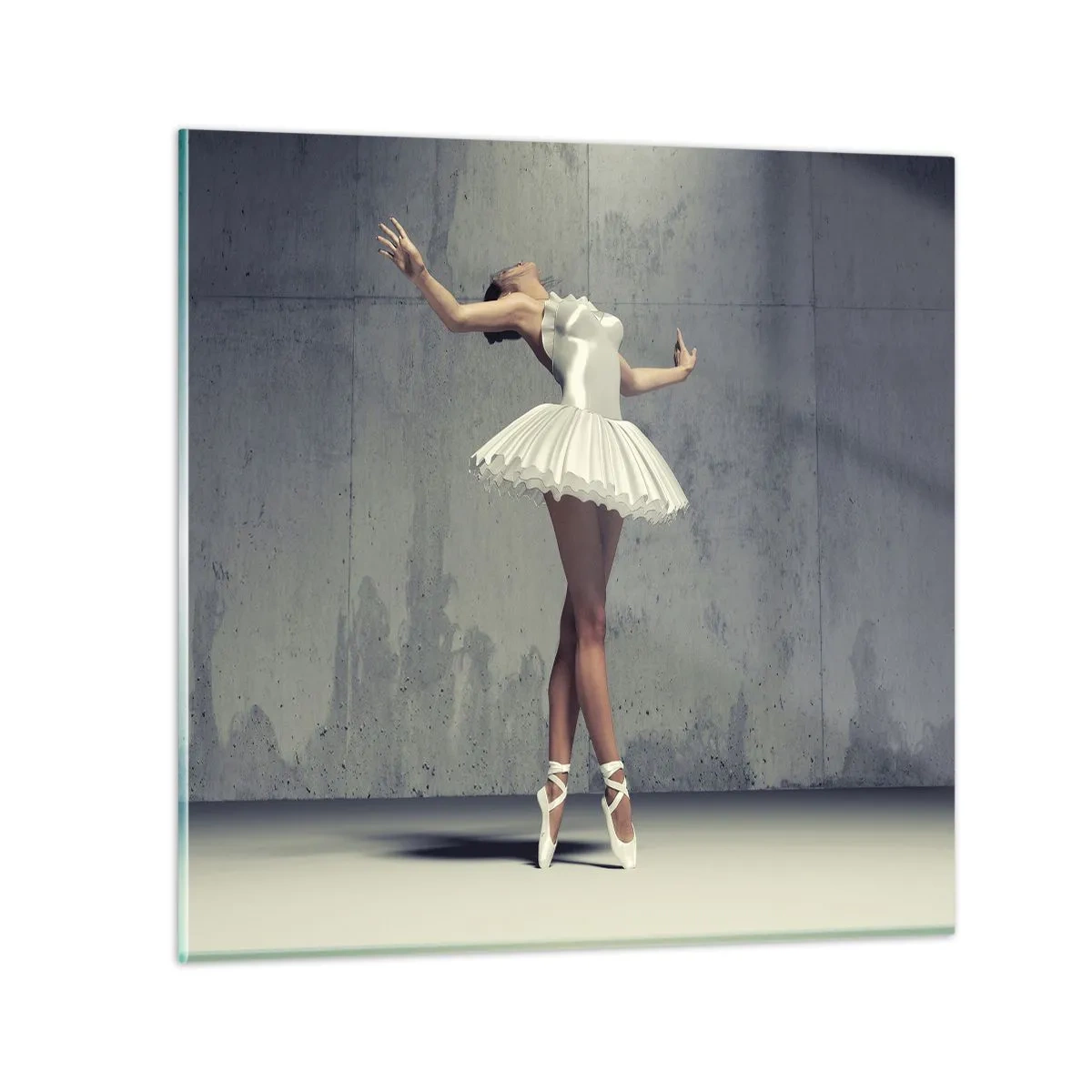 Quadro su vetro - Leggero come un uccello - 40x40 cm