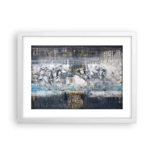 Poster in cornice bianca - Talvolta è facile, talvolta è difficile - 40x30 cm