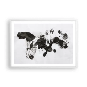 Poster in cornice bianca - C'è un senso nella follia? - 70x50 cm