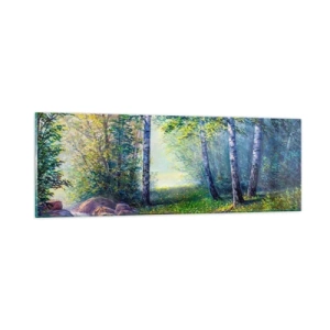 Quadro su vetro - Scena di beatitudine - 90x30 cm
