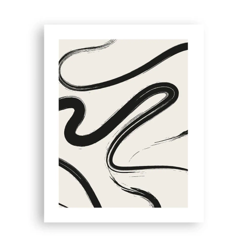 Poster - Capriccio bianco e nero - 40x50 cm