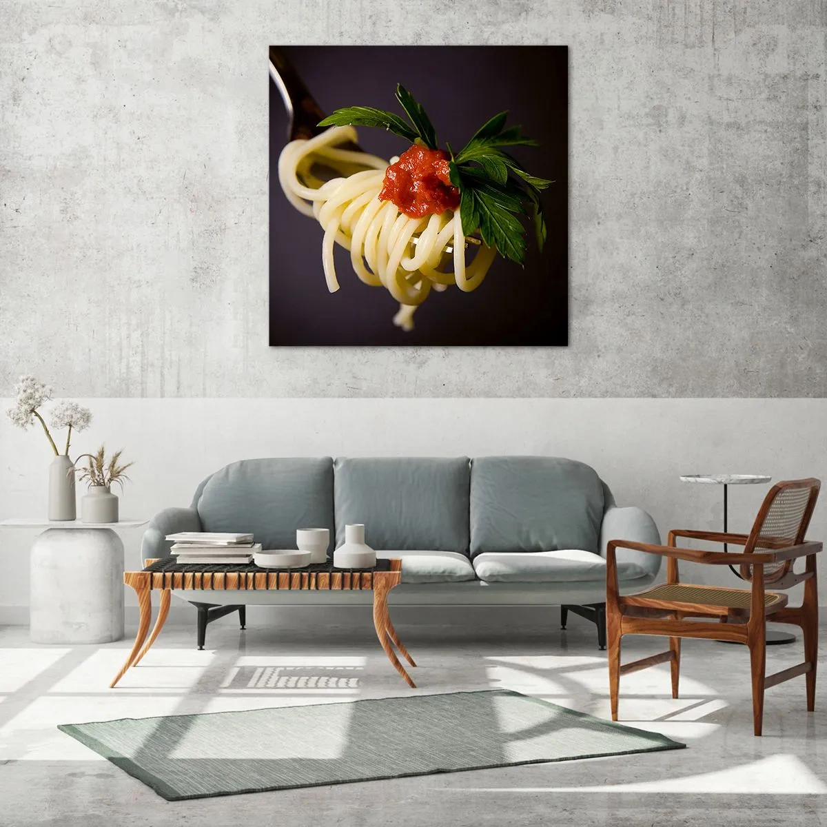 Quadro su vetro - Un boccone delizioso - 30x30 cm