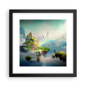 Poster in cornice nera - In mezzo al cielo: isole fortunate - 30x30 cm