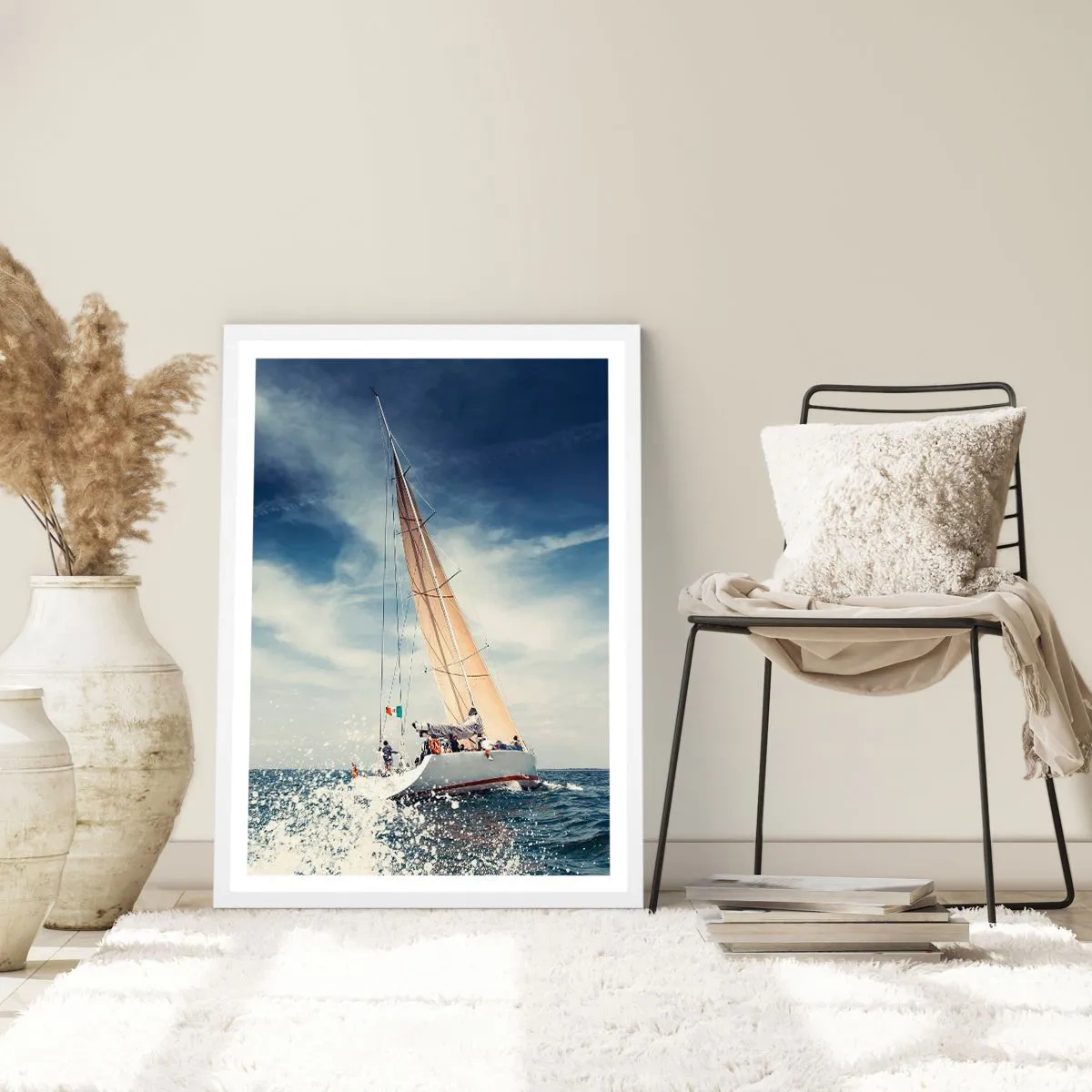 Poster in cornice bianca - Non ci raggiungeranno! - 70x100 cm