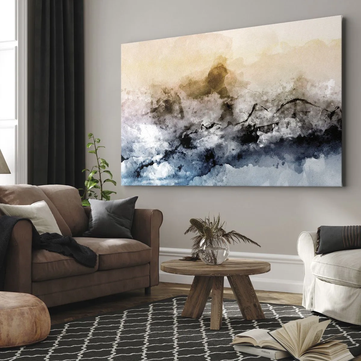 Quadro su tela - Stampe su Tela - Immersi in una nuvola di nebbia - 70x50 cm