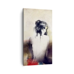 Quadro su tela - Stampe su Tela - Linee miti, forme ovali - 45x80 cm
