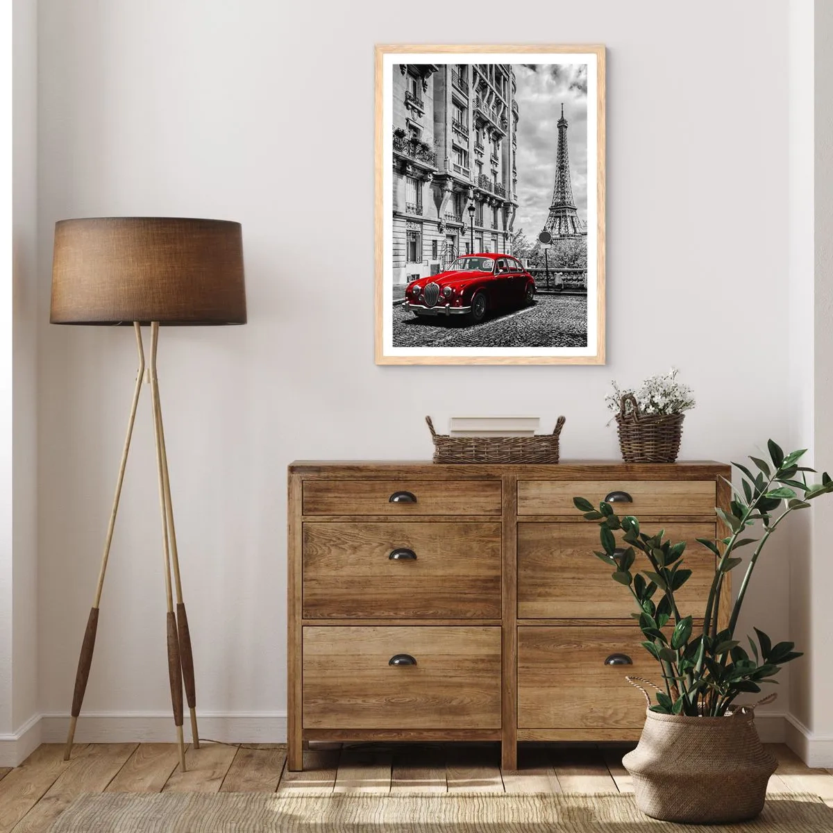 Poster in cornice rovere chiaro - Predatore in città - 61x91 cm