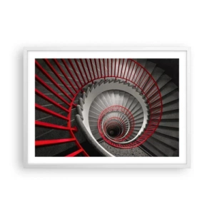 Poster in cornice bianca - I giochi dell'architettura - 70x50 cm