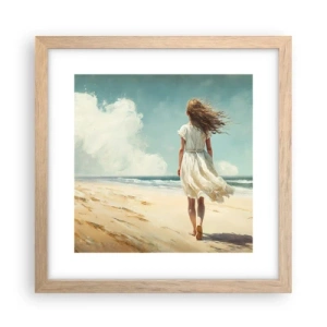 Poster in cornice rovere chiaro - Dove sole e vento si incontrano - 30x30 cm