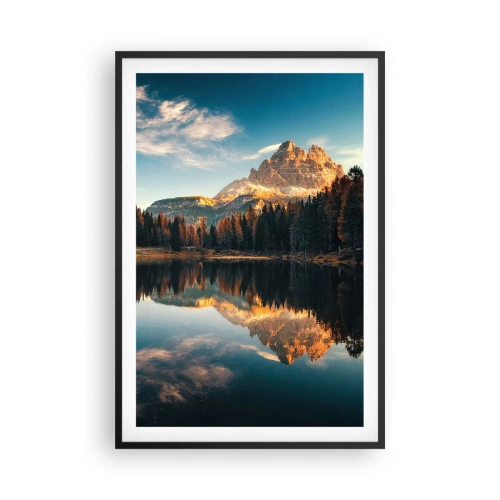 Poster in cornice nera - Paesaggio doppio - 61x91 cm