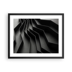 Poster in cornice nera - Ordine tridimensionale - 50x40 cm