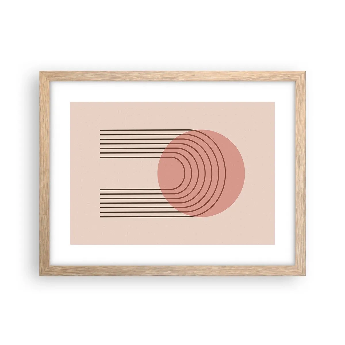 Poster in cornice rovere chiaro - Attrazione irresistibile - 40x30 cm