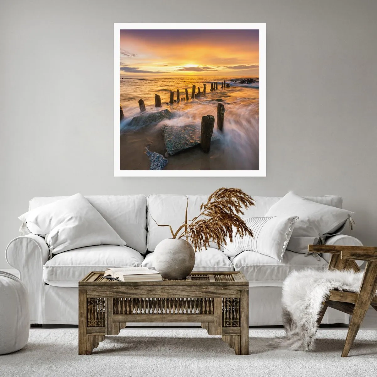 Poster - La bellezza selvatica del Baltico - 60x60 cm