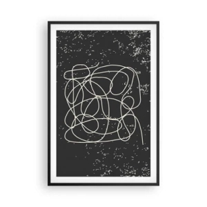 Poster in cornice nera - Il caos dei pensieri - 61x91 cm
