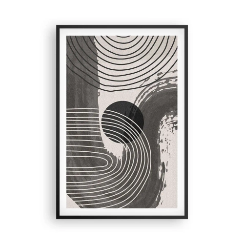 Poster in cornice nera - L'ovale vittorioso - 61x91 cm