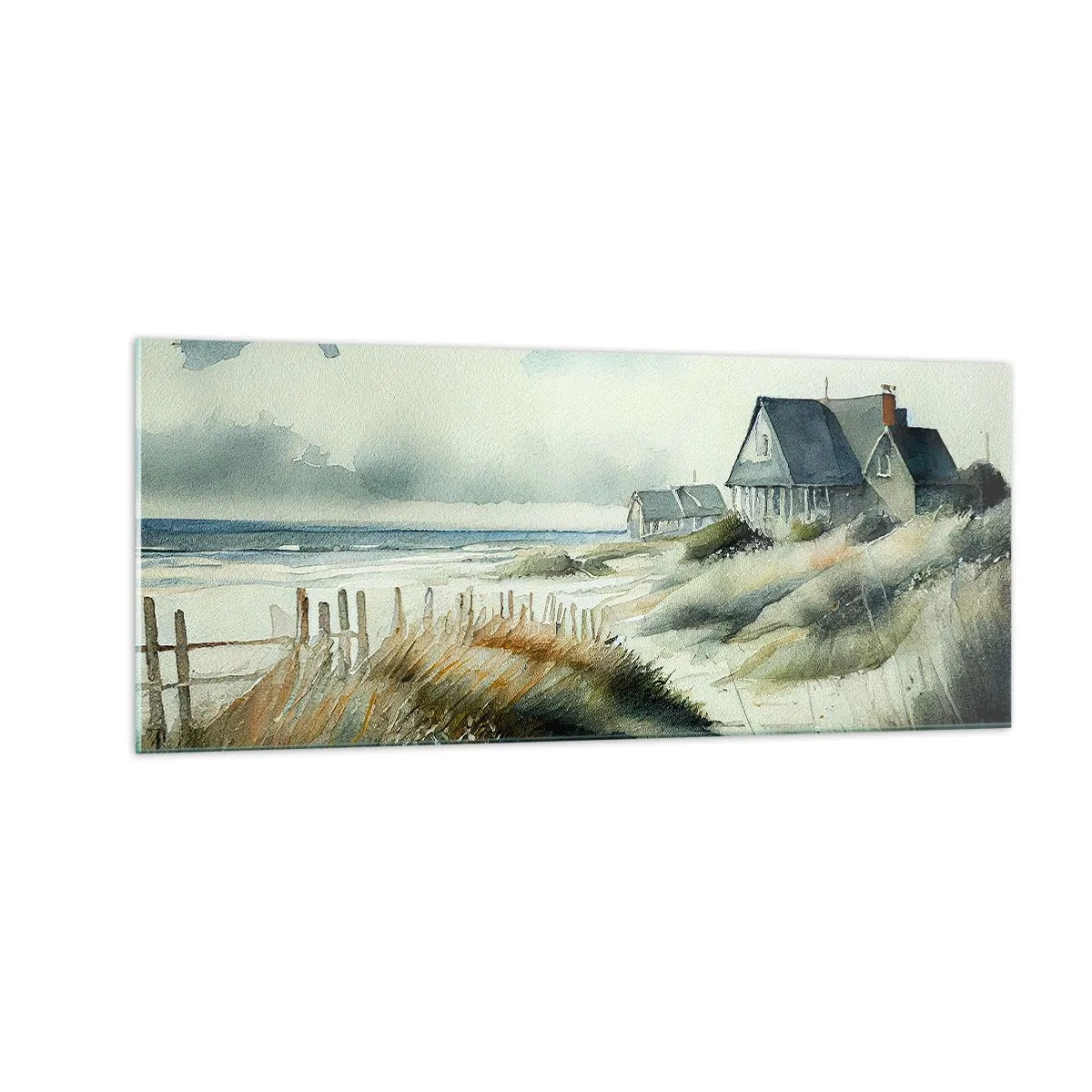 Quadro su vetro - Lontano dal caos - 100x40 cm