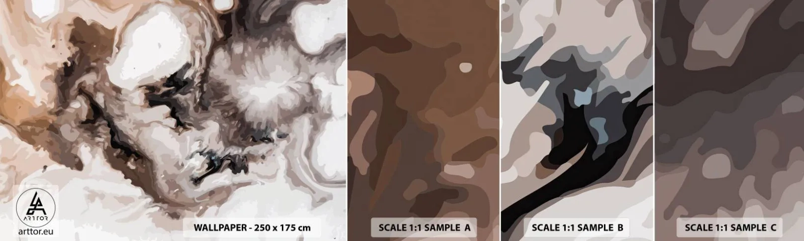 Campione di Fotomurale Adesivo Deluxe Sticker - La nascita della galassia - Astrazione, Pezzo, Modello moderno - 100x30 cm