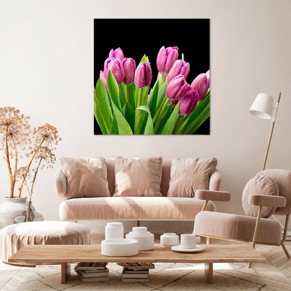 Quadro su tela - Stampe su Tela - Gioia lilla della primavera - 70x70 cm