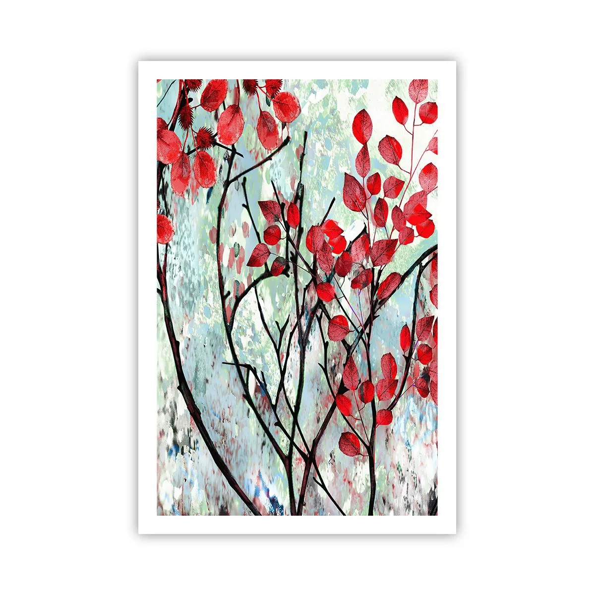 Poster - Albero in scarlatto - 61x91 cm