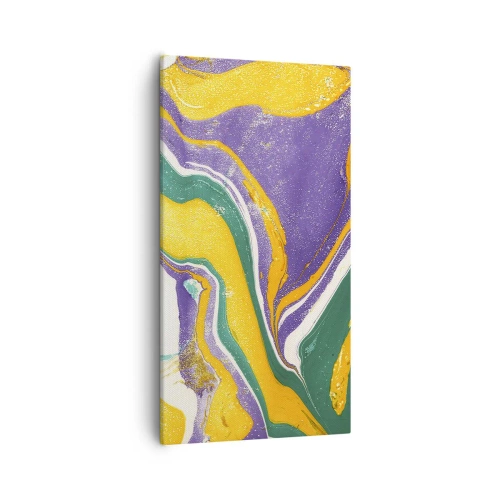 Quadro su tela - Stampe su Tela - Onde di colore - 55x100 cm