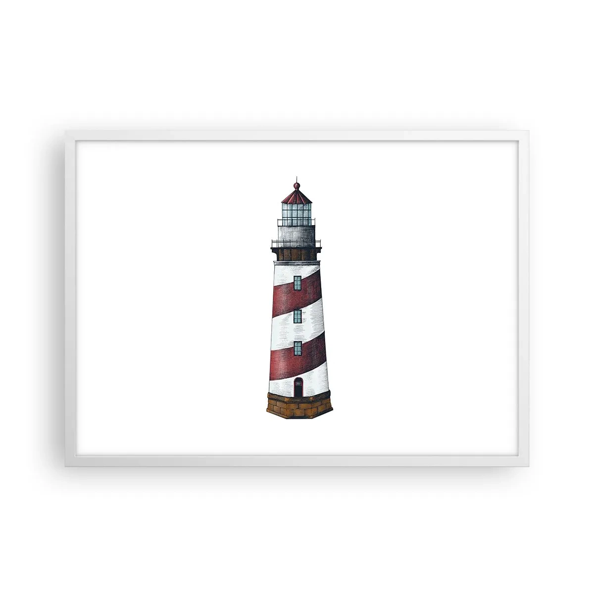 Poster in cornice bianca - Sempre di guardia - 70x50 cm