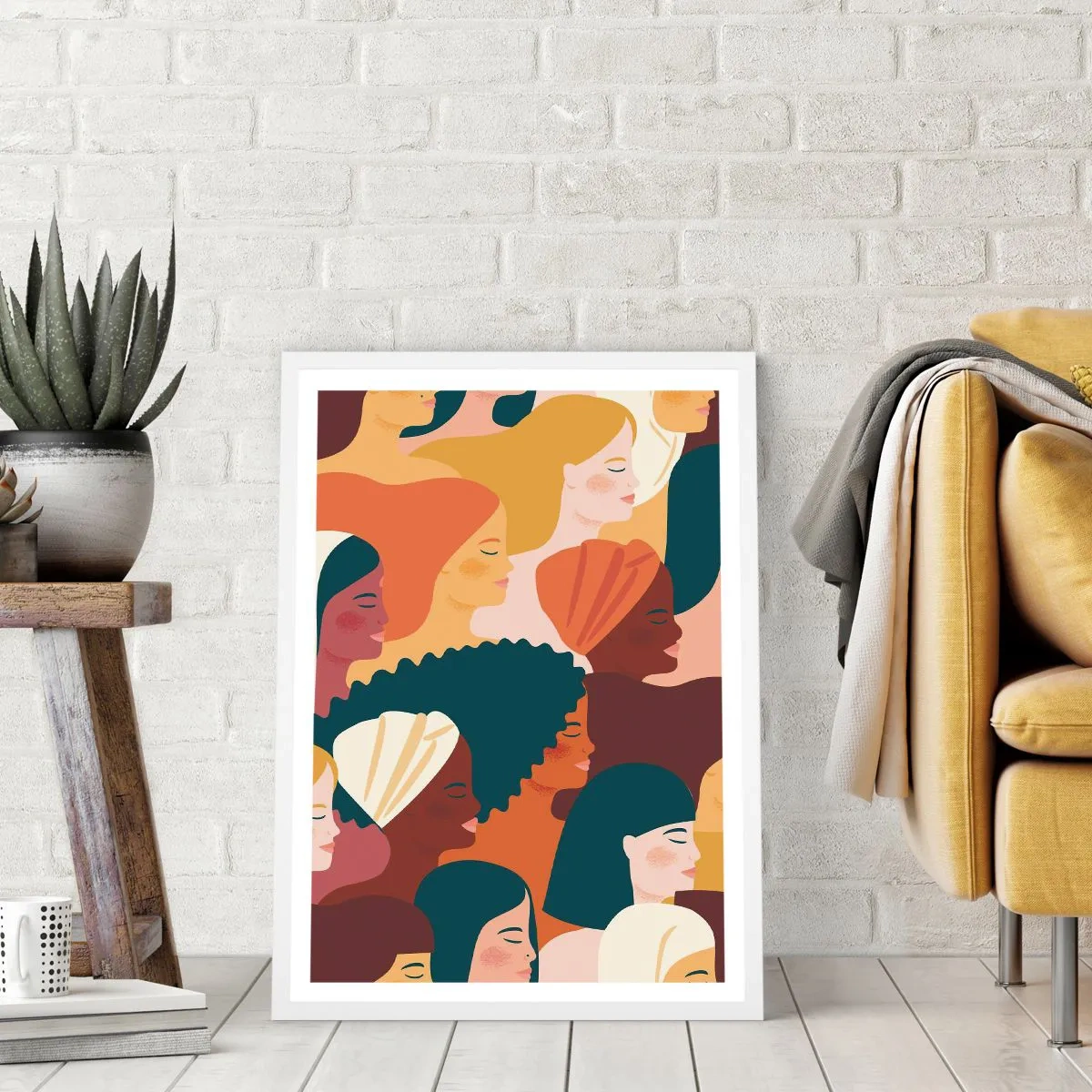 Poster in cornice bianca - Solo femminilità - 61x91 cm