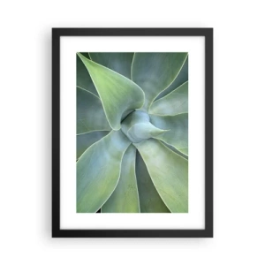 Poster in cornice nera - La nascita del verde - 30x40 cm