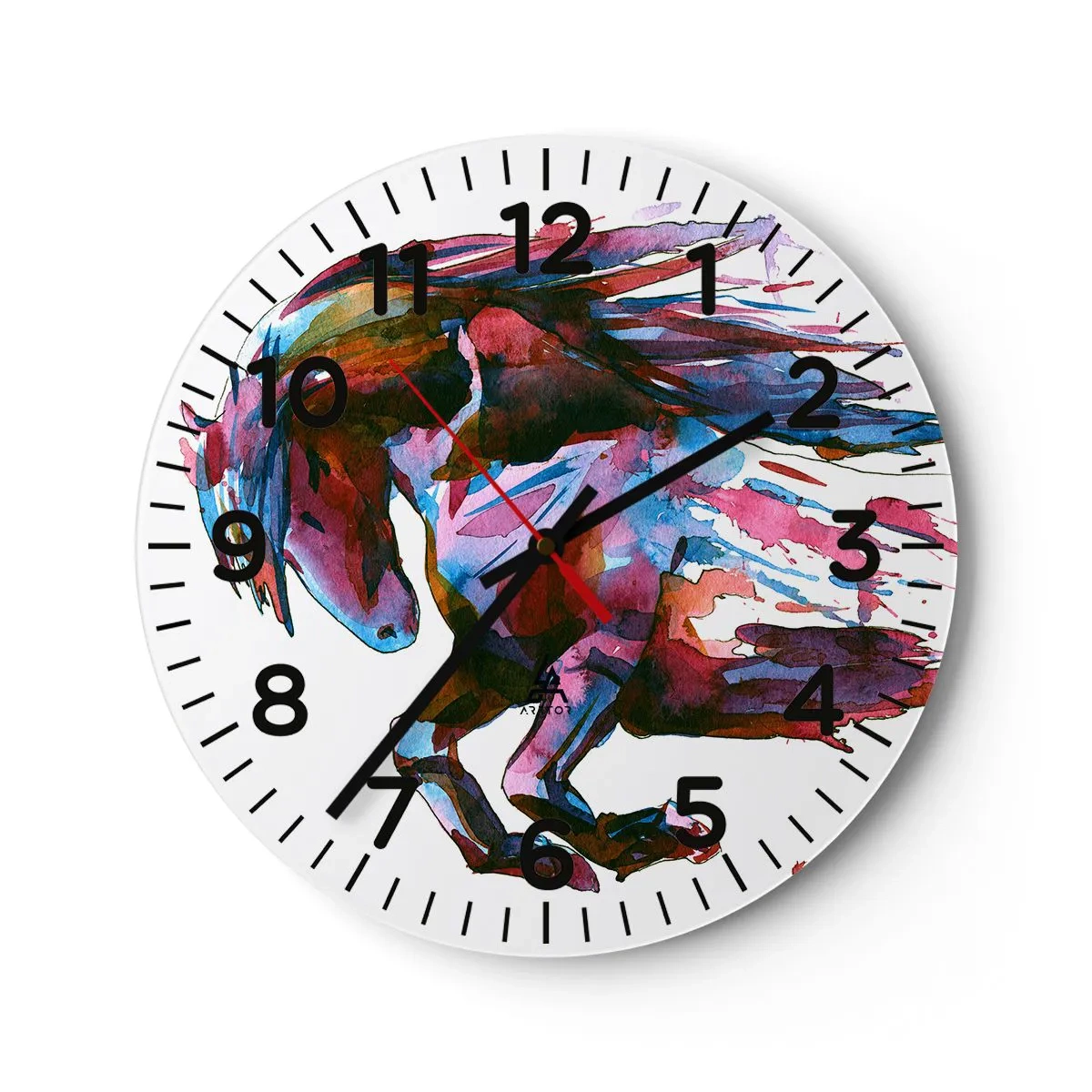 Orologio da parete - Orologio in Vetro - In estasi - 40x40 cm