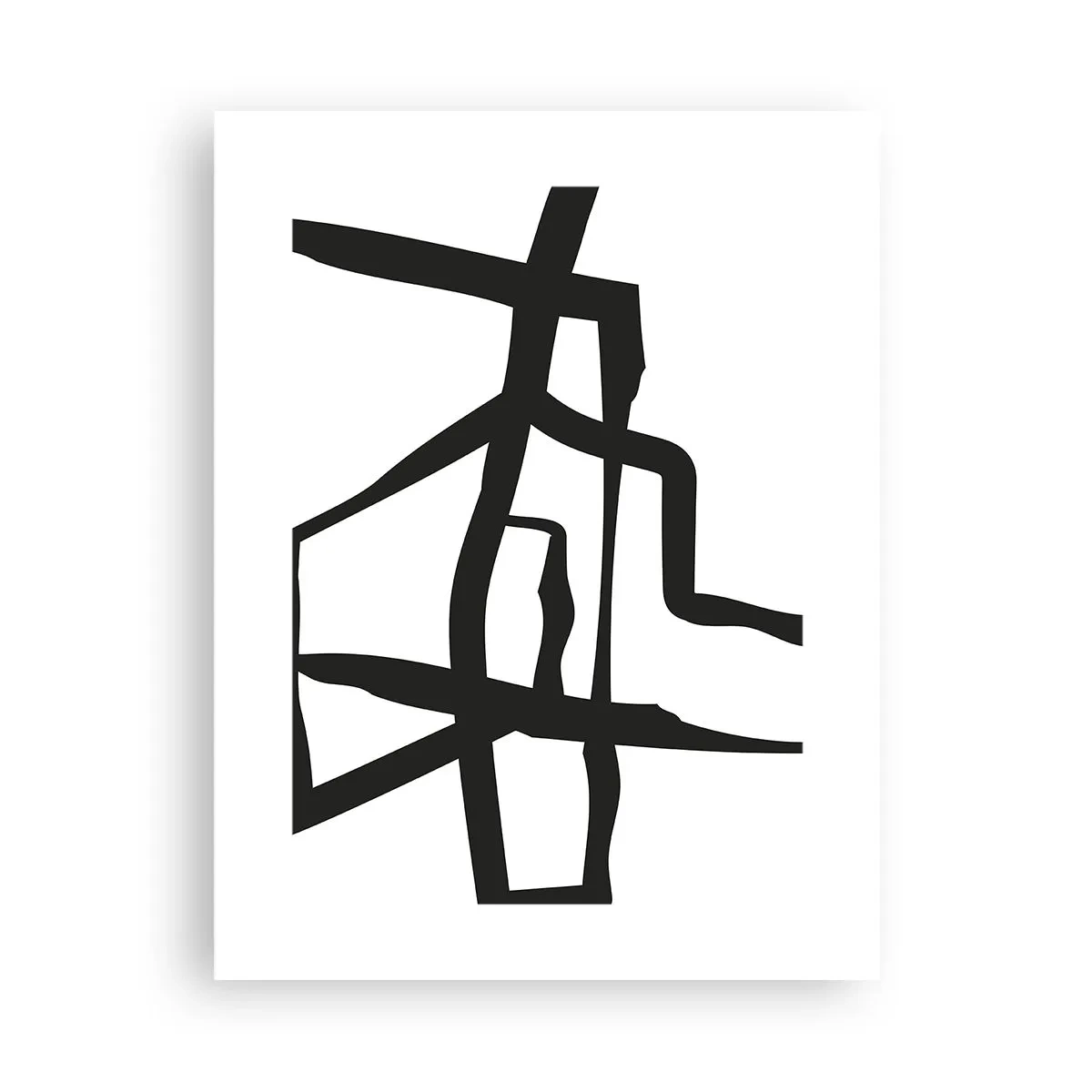 Poster - Struttura bianca e nera - 30x40 cm